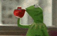 Kermit Sipping Yorkshire Tea